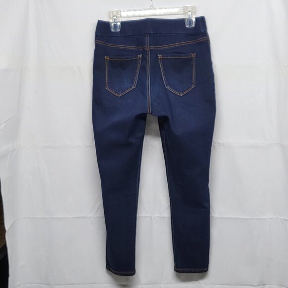 Nine West Jeans Womens Size 8 Heidi Pull On Skinny Crop Stretch Pockets Darkwash - Picture 7 of 16